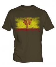 Chuvashia Distressed Flag Mens T-Shirt
