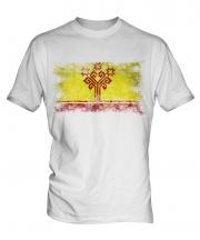 Chuvashia Distressed Flag Mens T-Shirt