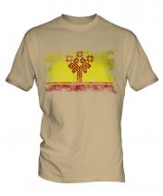 Chuvashia Distressed Flag Mens T-Shirt