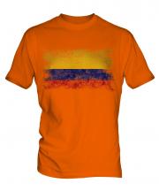 Colombia Distressed Flag Mens T-Shirt