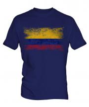 Colombia Distressed Flag Mens T-Shirt