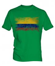 Colombia Distressed Flag Mens T-Shirt
