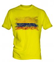 Colombia Distressed Flag Mens T-Shirt