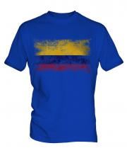 Colombia Distressed Flag Mens T-Shirt