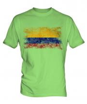 Colombia Distressed Flag Mens T-Shirt