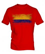 Colombia Distressed Flag Mens T-Shirt