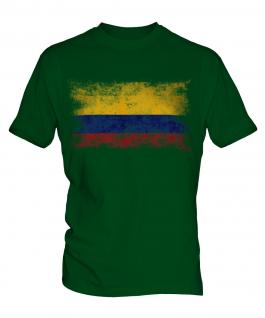Colombia Distressed Flag Mens T-Shirt