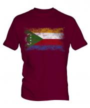 Comoros Distressed Flag Mens T-Shirt