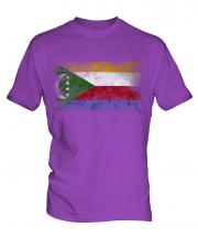 Comoros Distressed Flag Mens T-Shirt