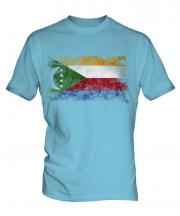 Comoros Distressed Flag Mens T-Shirt