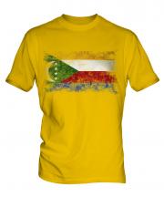 Comoros Distressed Flag Mens T-Shirt