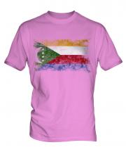 Comoros Distressed Flag Mens T-Shirt