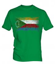 Comoros Distressed Flag Mens T-Shirt