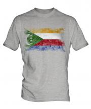 Comoros Distressed Flag Mens T-Shirt