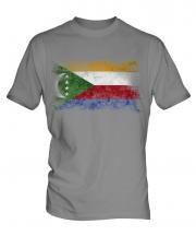 Comoros Distressed Flag Mens T-Shirt