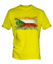 Comoros Distressed Flag Mens T-Shirt