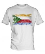 Comoros Distressed Flag Mens T-Shirt