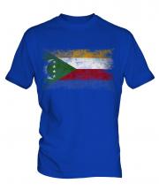 Comoros Distressed Flag Mens T-Shirt
