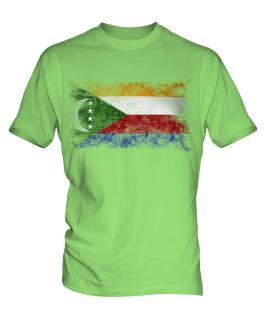 Comoros Distressed Flag Mens T-Shirt