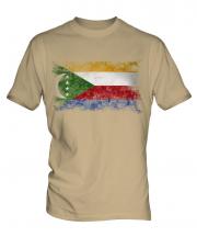 Comoros Distressed Flag Mens T-Shirt
