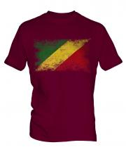 Congo Distressed Flag Mens T-Shirt
