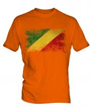 Congo Distressed Flag Mens T-Shirt