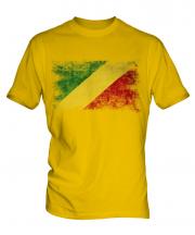 Congo Distressed Flag Mens T-Shirt