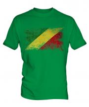 Congo Distressed Flag Mens T-Shirt