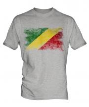 Congo Distressed Flag Mens T-Shirt