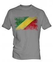 Congo Distressed Flag Mens T-Shirt