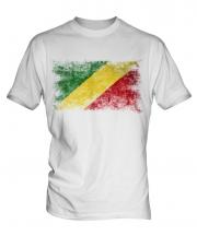 Congo Distressed Flag Mens T-Shirt