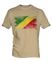 Congo Distressed Flag Mens T-Shirt
