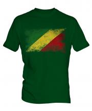 Congo Distressed Flag Mens T-Shirt