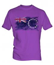 Cook Islands Distressed Flag Mens T-Shirt