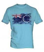 Cook Islands Distressed Flag Mens T-Shirt