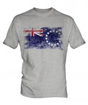 Cook Islands Distressed Flag Mens T-Shirt