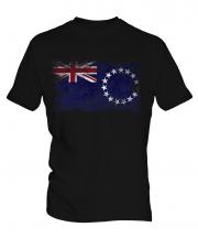 Cook Islands Distressed Flag Mens T-Shirt