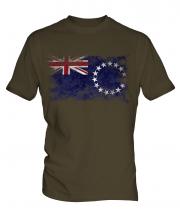Cook Islands Distressed Flag Mens T-Shirt