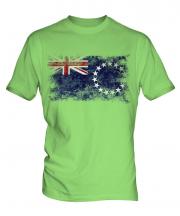 Cook Islands Distressed Flag Mens T-Shirt