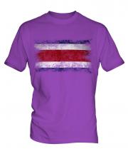 Costa Rica Distressed Flag Mens T-Shirt