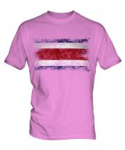 Costa Rica Distressed Flag Mens T-Shirt