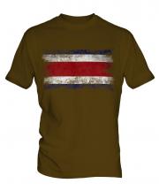 Costa Rica Distressed Flag Mens T-Shirt