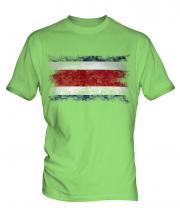 Costa Rica Distressed Flag Mens T-Shirt