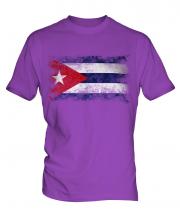 Cuba Distressed Flag Mens T-Shirt