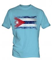 Cuba Distressed Flag Mens T-Shirt