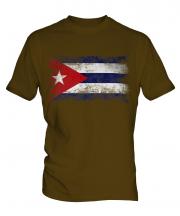 Cuba Distressed Flag Mens T-Shirt