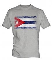 Cuba Distressed Flag Mens T-Shirt