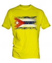 Cuba Distressed Flag Mens T-Shirt