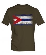 Cuba Distressed Flag Mens T-Shirt