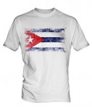 Cuba Distressed Flag Mens T-Shirt